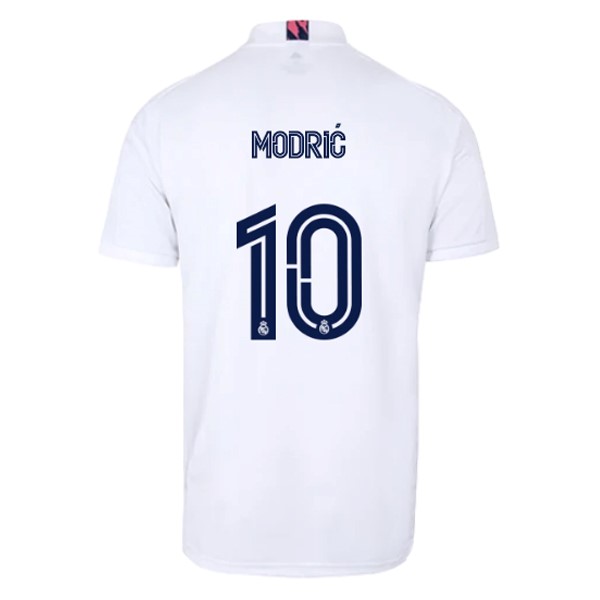 Camiseta Real Madrid 1ª Kit NO.10 Modric 2020 2021 Blanco